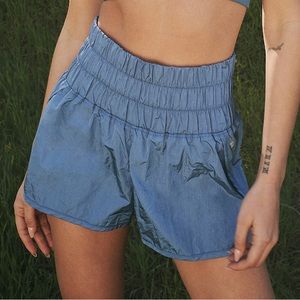 Free People The Way Home Shorts Bluestone in XS